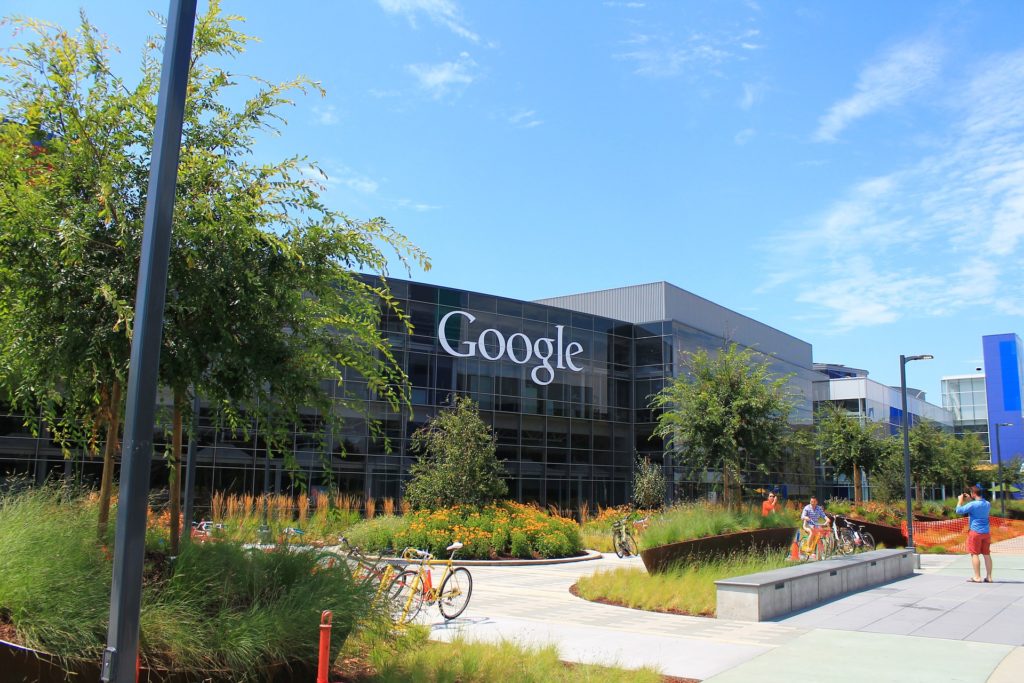 Google Hauptsitz in Mountain View, Kalifornien